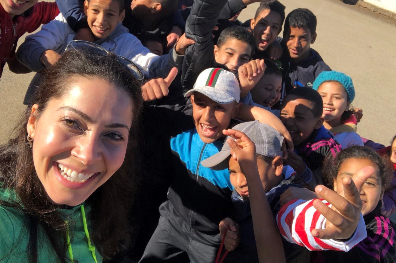 CEO Hiba Badran with community